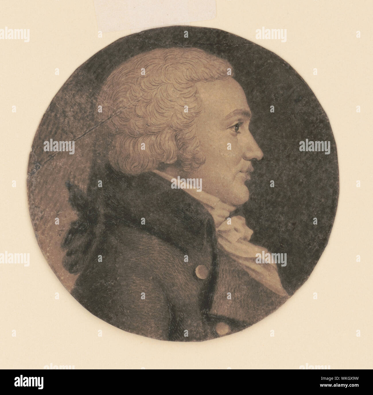 John Dubarry, head-and-shoulders portrait, right profile Stock Photo - Alamy