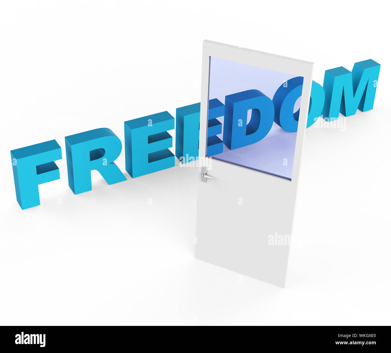 Freedom Door Meaning Get Away And Elude Stock Photo 270205992 Alamy