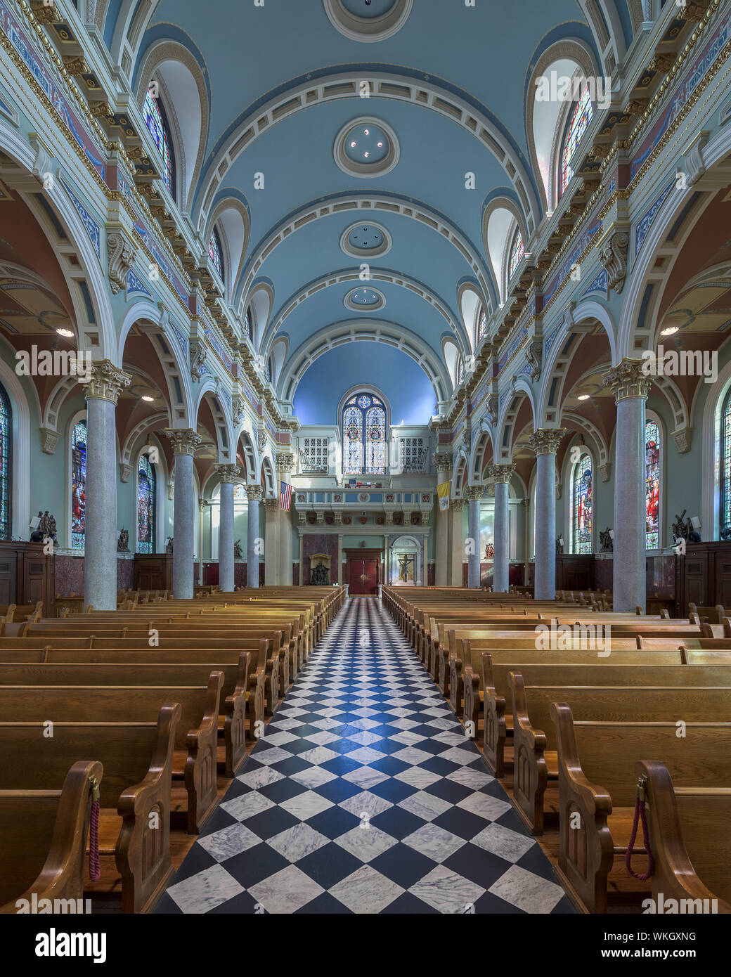 Interior of the Cathedral of Saint Patrick on State Street in