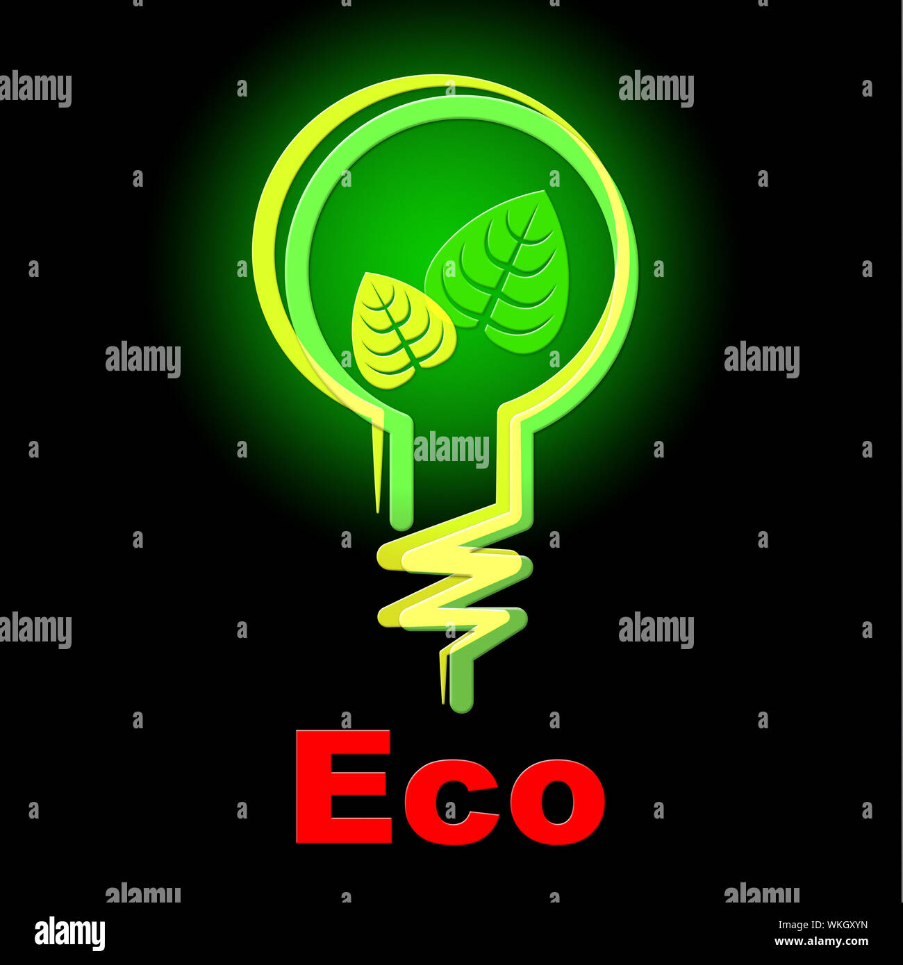 Light Bulb Meaning Go Green And EcoFriendly Stock Photo Alamy