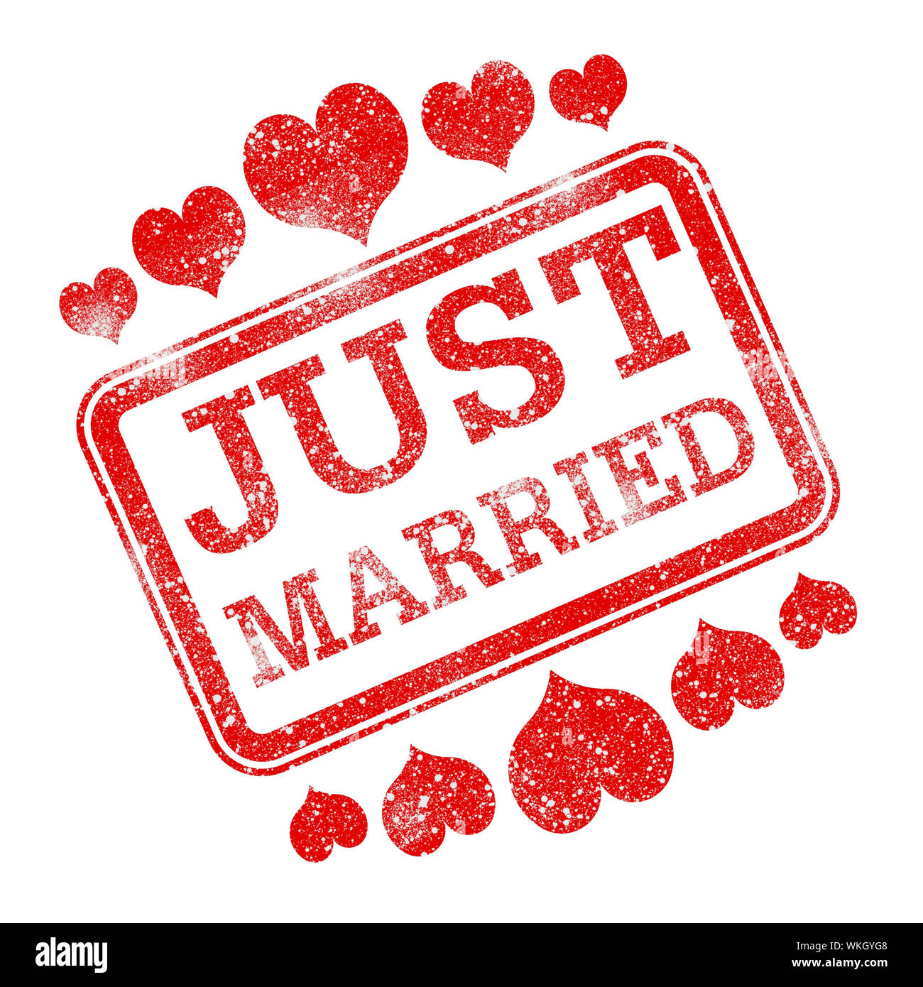 Just Married Representing Find Love And Loving Stock Photo Alamy