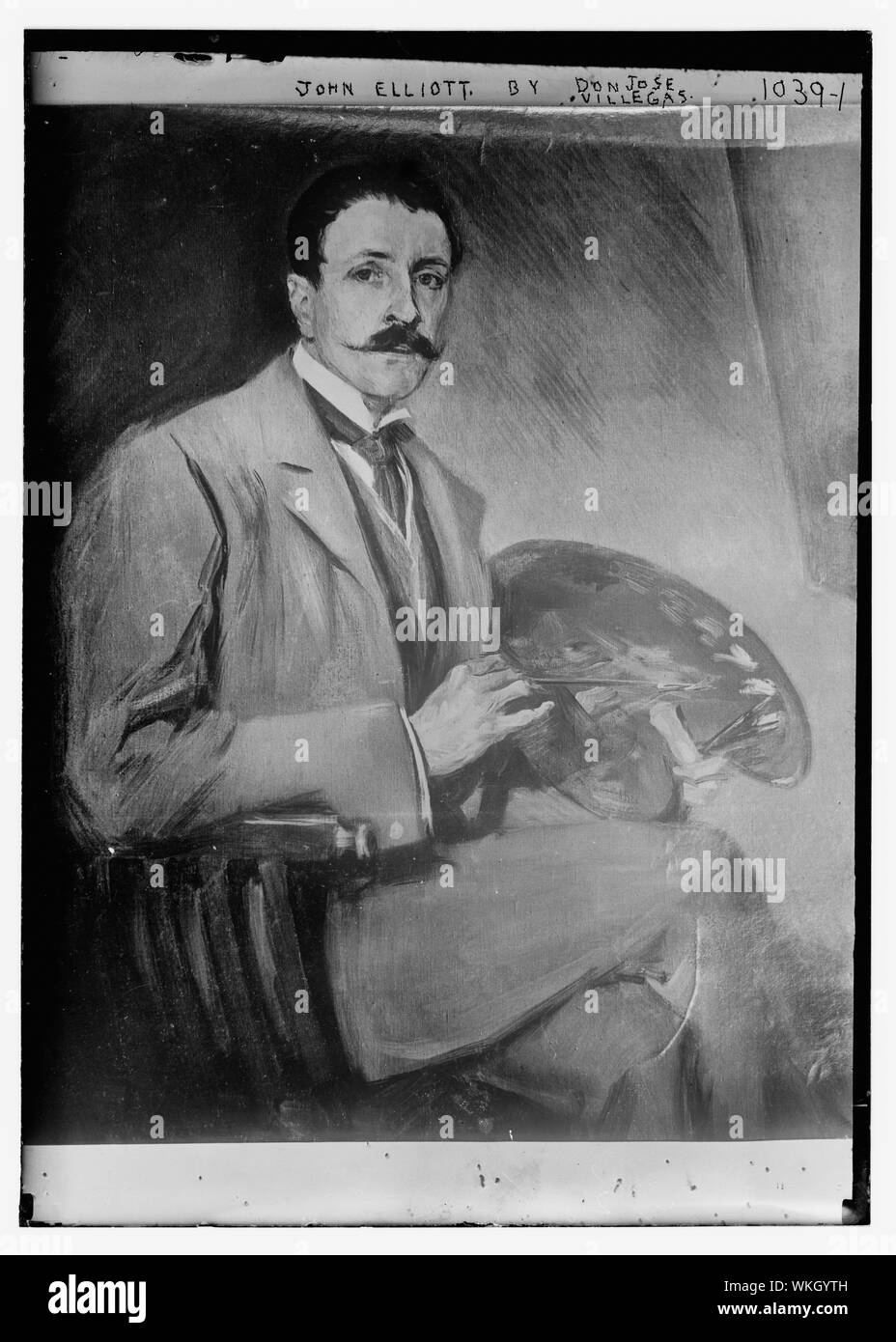 John Elliott, ptg. by Don Jose Villegas Stock Photo