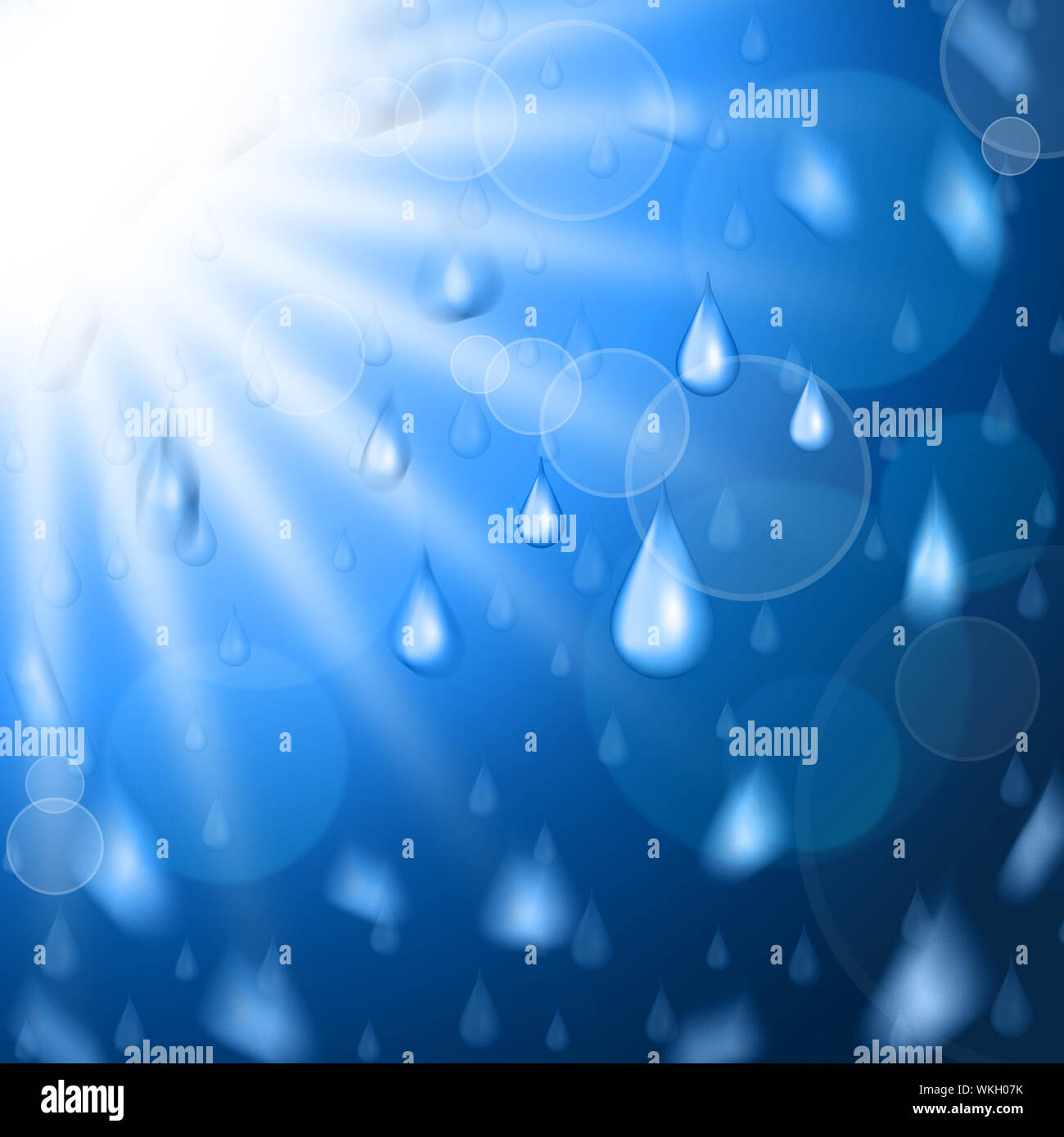 Sunrays Rain Meaning Backgrounds Summer And Sunlight Stock Photo Alamy
