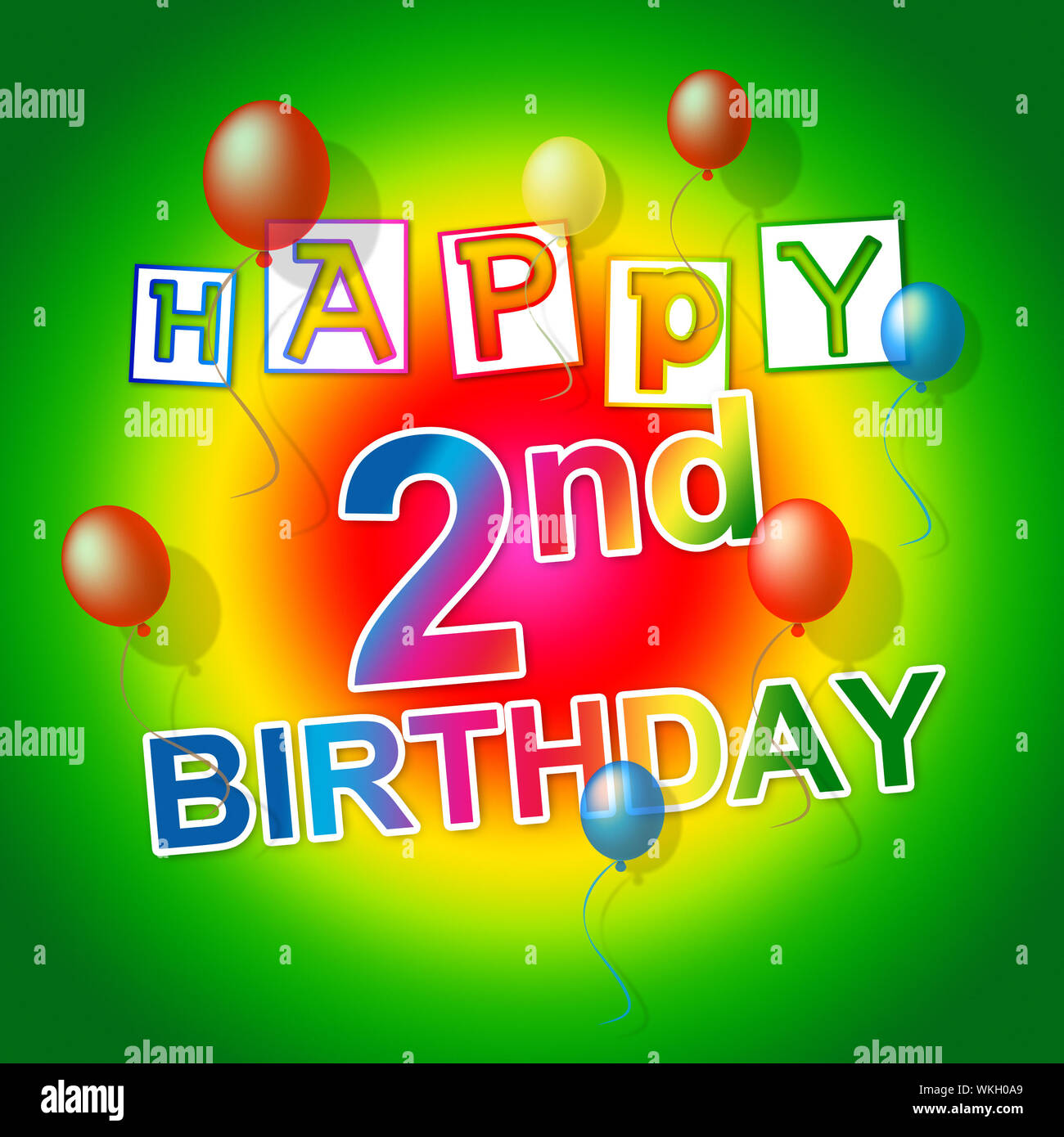 Happy Birthday Meaning Parties Greeting And Joy Stock Photo Alamy