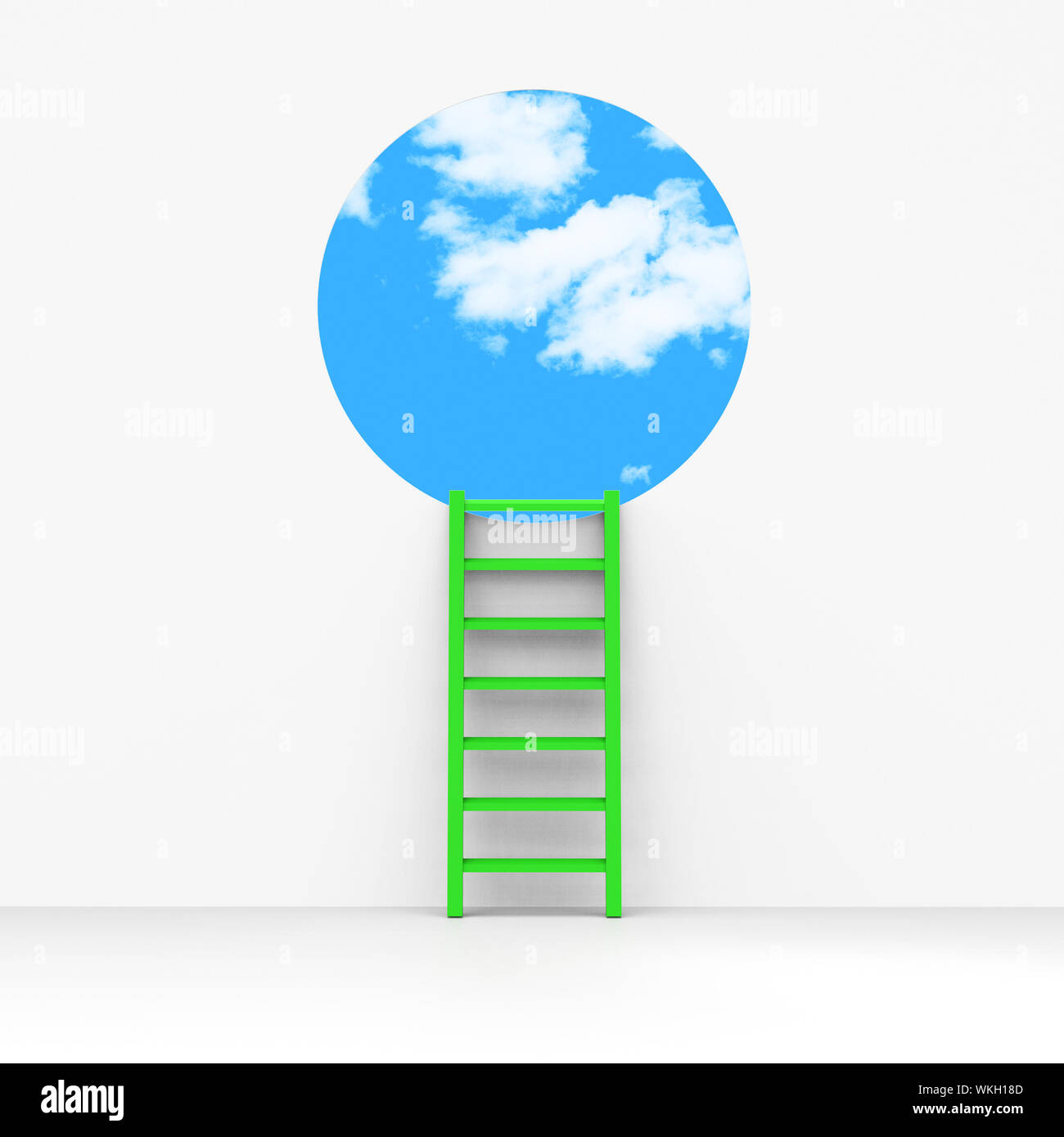 Planning Ladder Representing Upwards Vision And Upward Stock Photo - Alamy