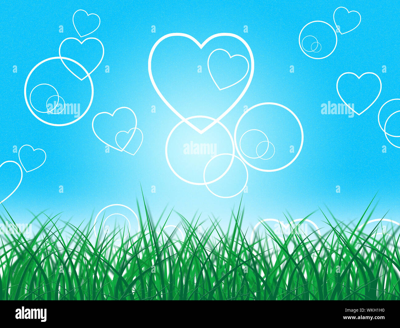 Color Heart Indicating Valentines Day And Backdrop Stock Photo - Alamy