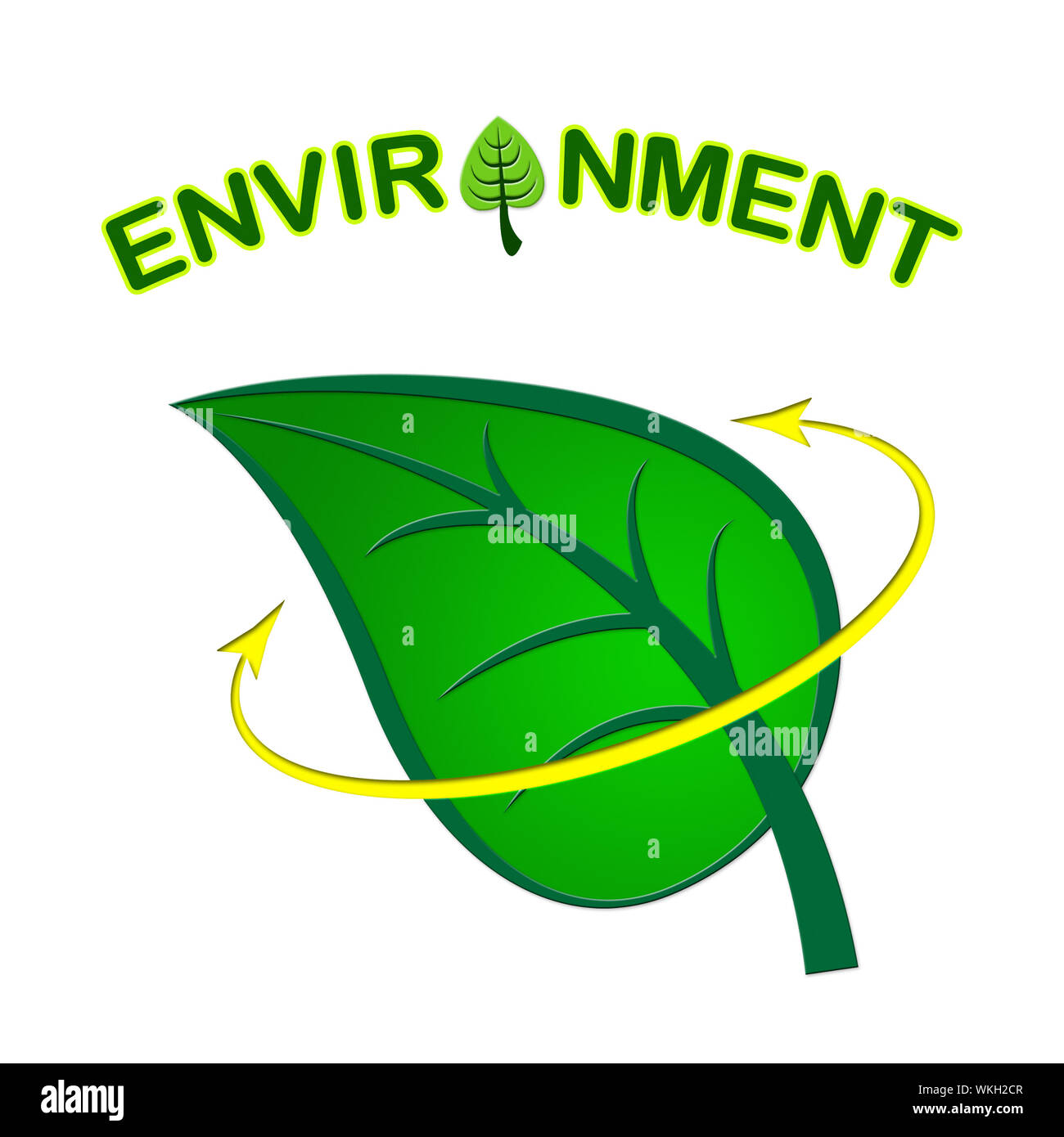 Environment Leaf Meaning Eco Friendly And Recycling Stock Photo Alamy