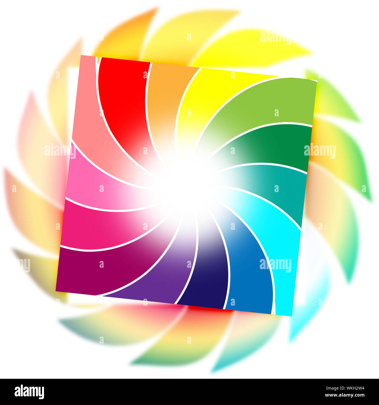 Color Spiral Meaning Vortex Background And Whirl Stock Photo Alamy