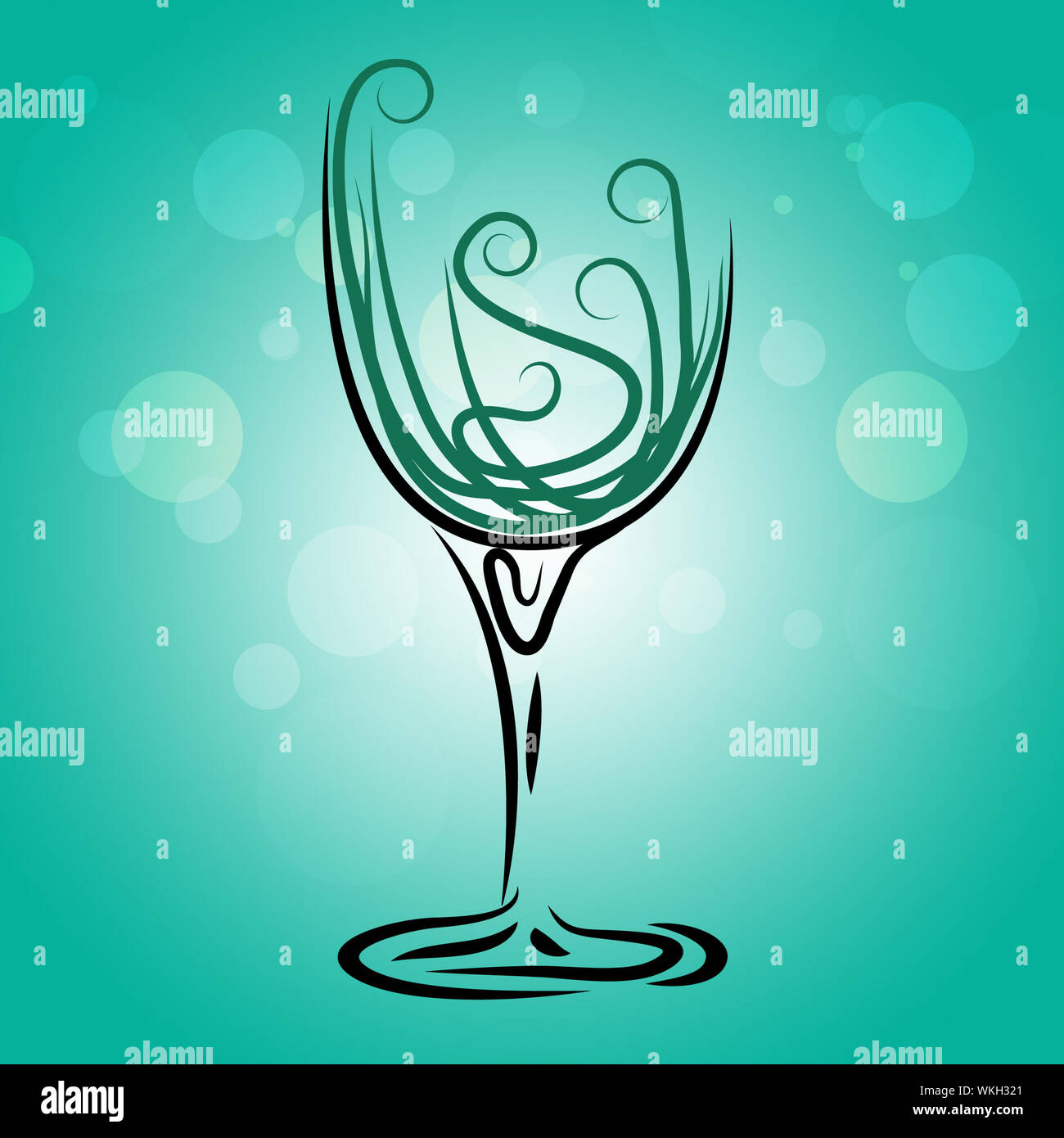 Wine Glass Meaning Joy Wineglass And Alcoholic Stock Photo Alamy