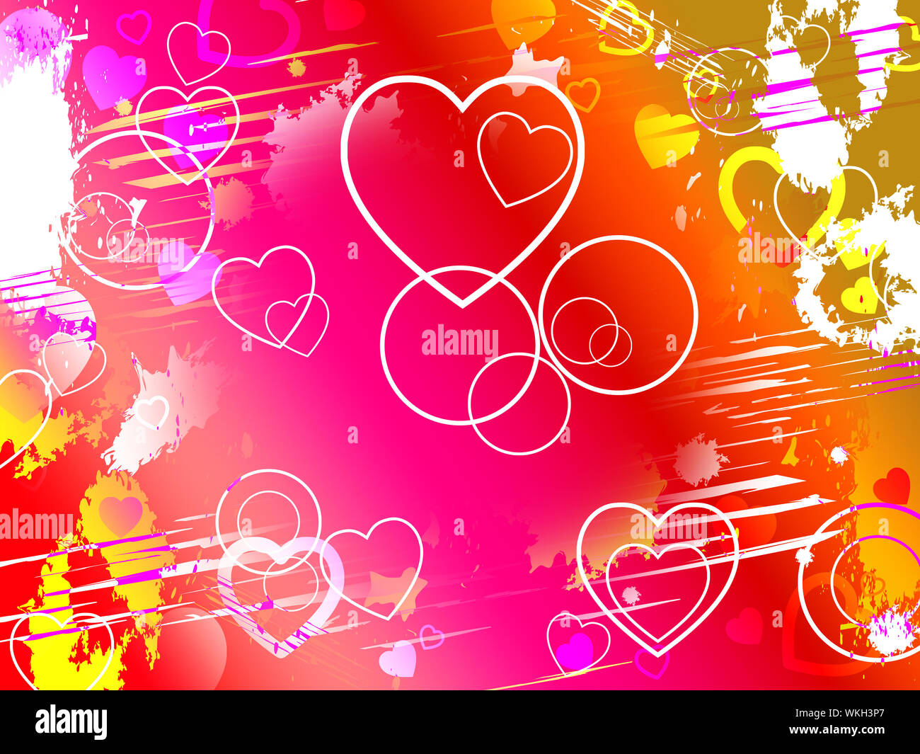 Background Heart Showing Valentine's Day And Template Stock Photo - Alamy
