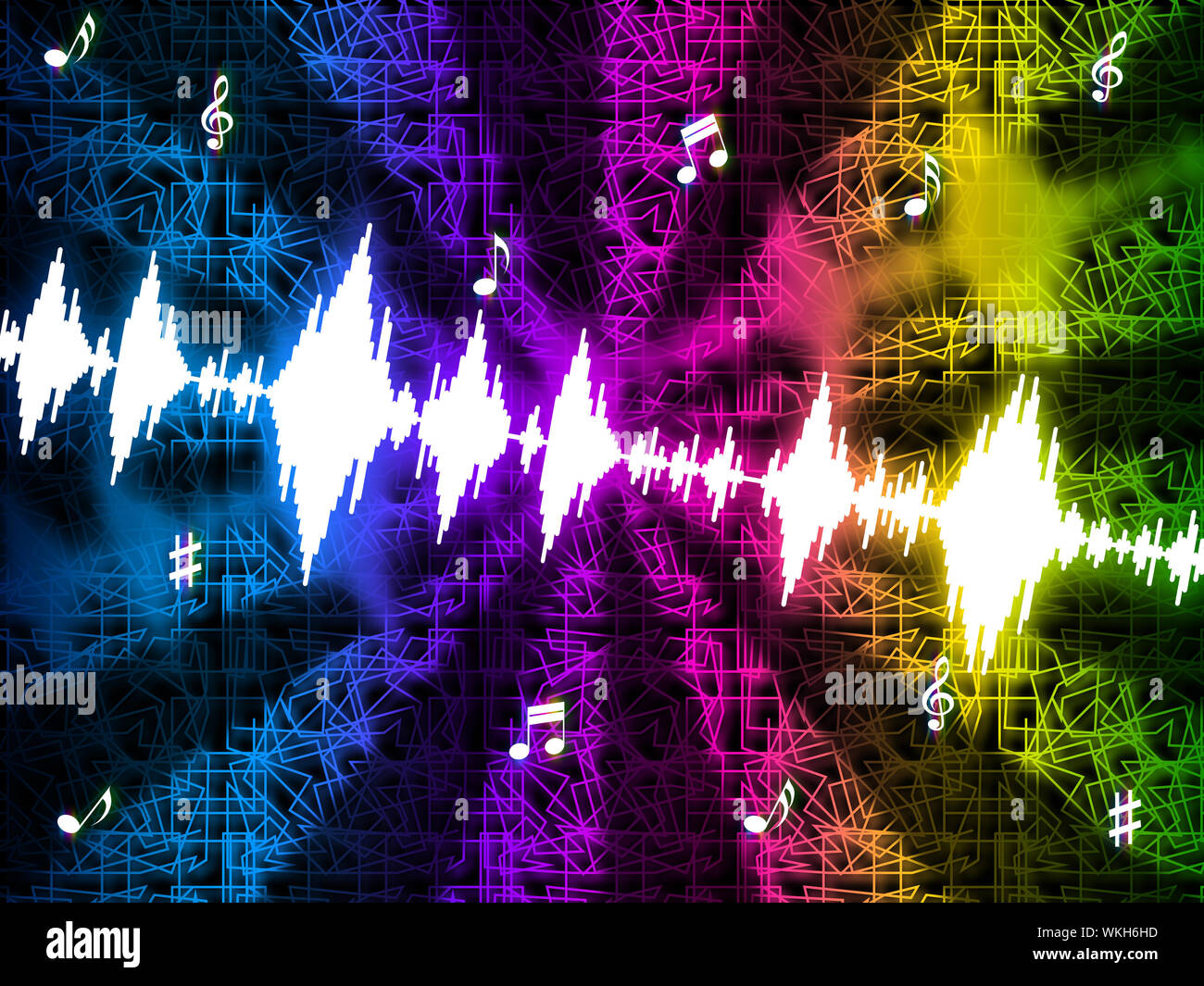 Soundwaves Background Meaning Making And Playing Music Stock Photo