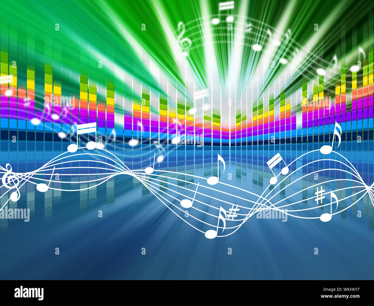 Music Background Meaning Soundwaves Tune And Singing Stock Photo - Alamy