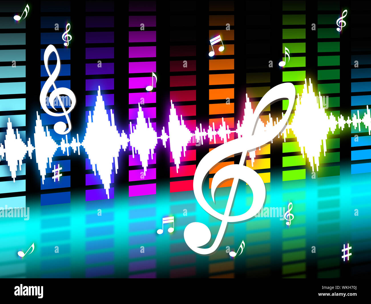 Music Background Meaning Instrument Tune Or Sounds Stock Photo - Alamy