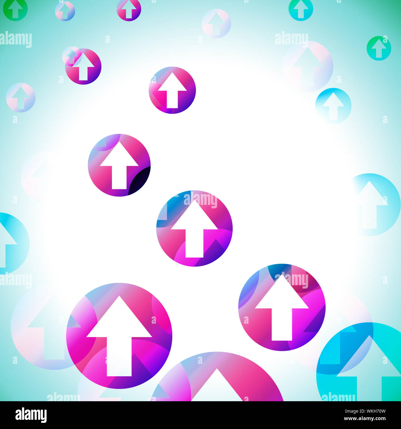 Arrows Background Meaning Circles And Moving Up Stock Photo Alamy
