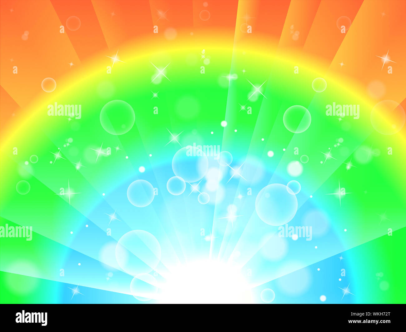 Bright Colourful Background Meaning Glowing Rainbow Or Twinkling Wallpaper Stock Photo