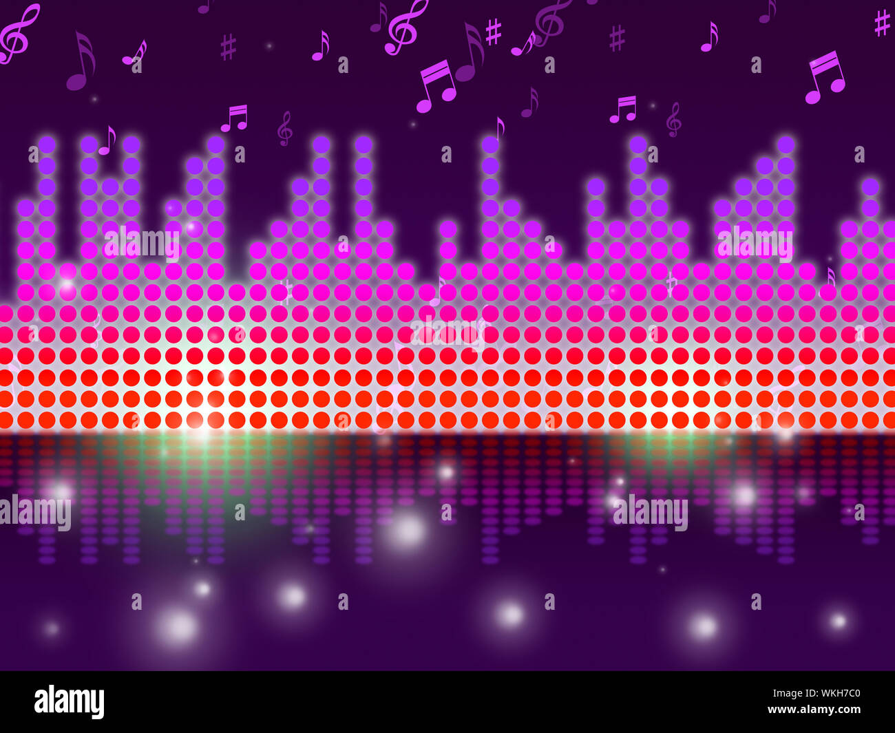 Soundwaves Background Meaning Song Tune Or Melody Stock Photo