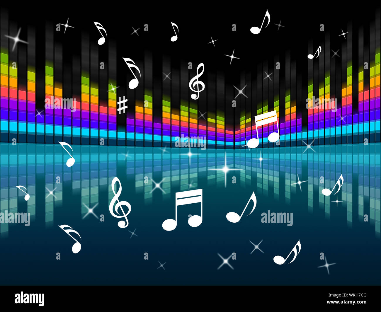 Music Background Meaning Harmony DJ Or Instruments Stock Photo Alamy