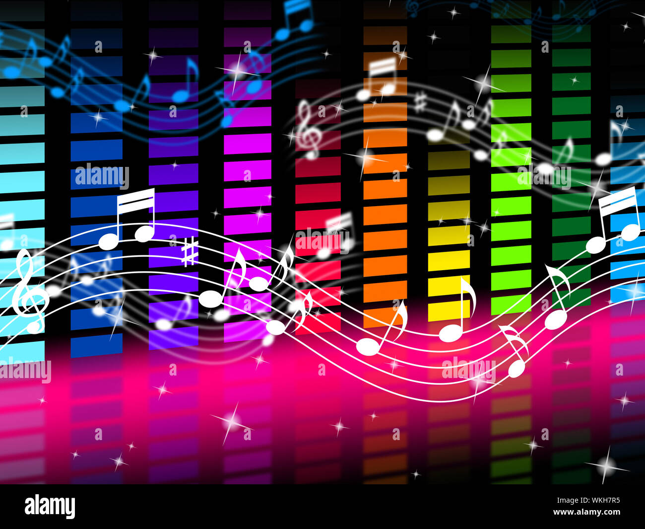 Music Background Meaning Rock Pop Or Classical Sounds Stock Photo - Alamy