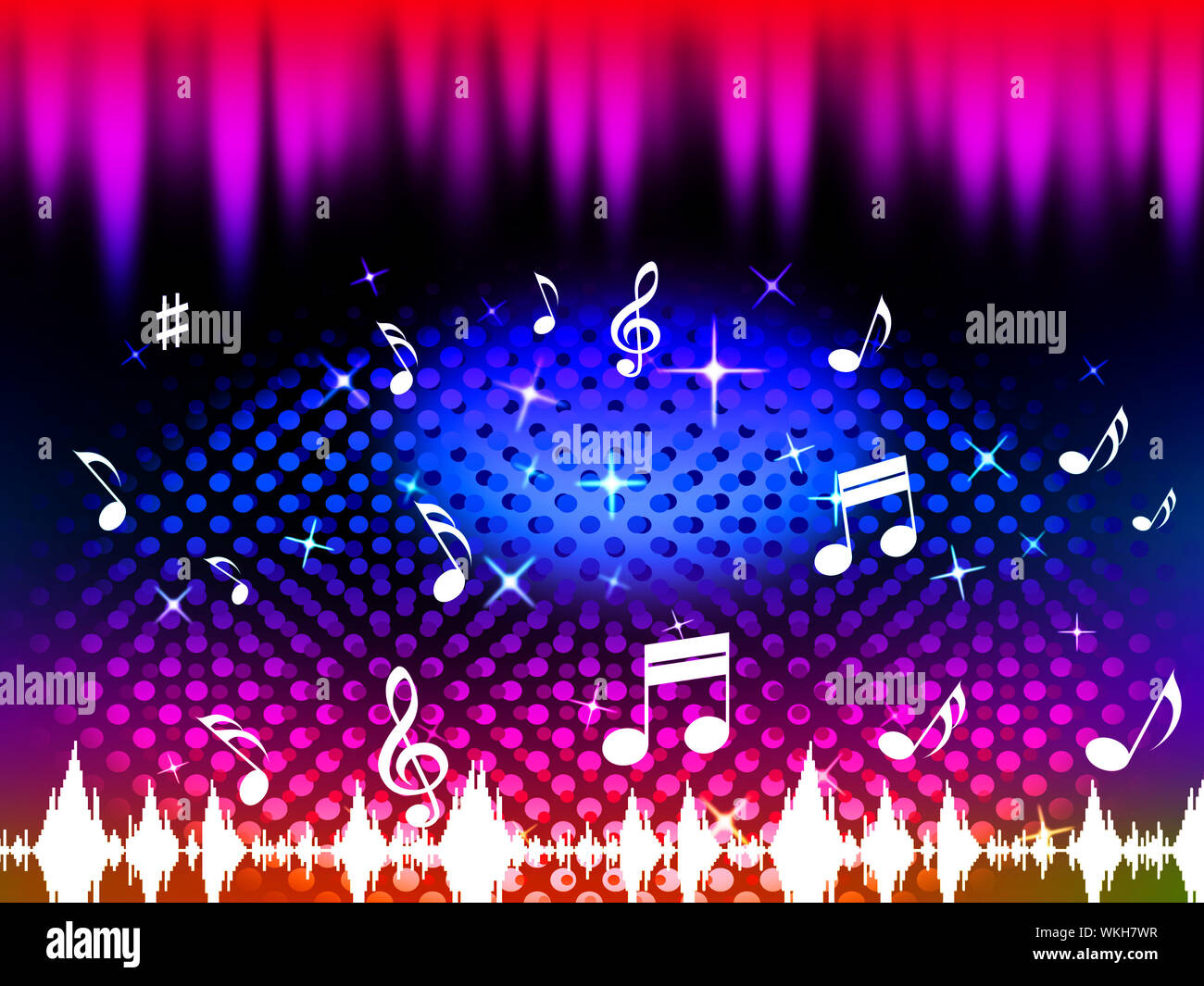 Music Background Meaning Singing Dancing Or Melody Stock Photo - Alamy