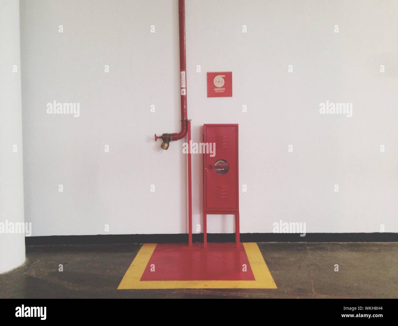 Fire Hydrant In Building Stock Photo Alamy