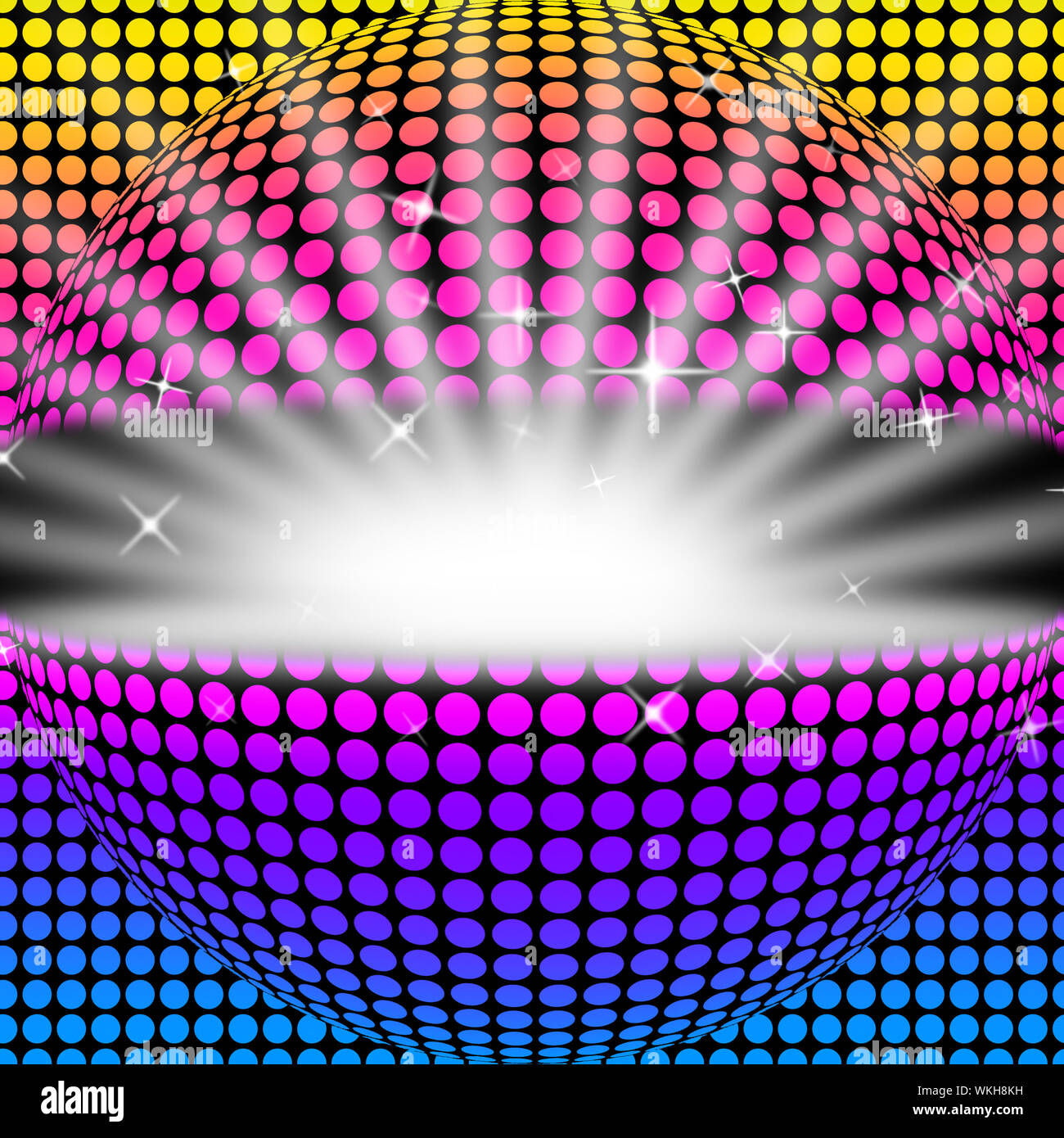 Disco Ball Background Meaning Light Colors And Party Stock Photo Alamy