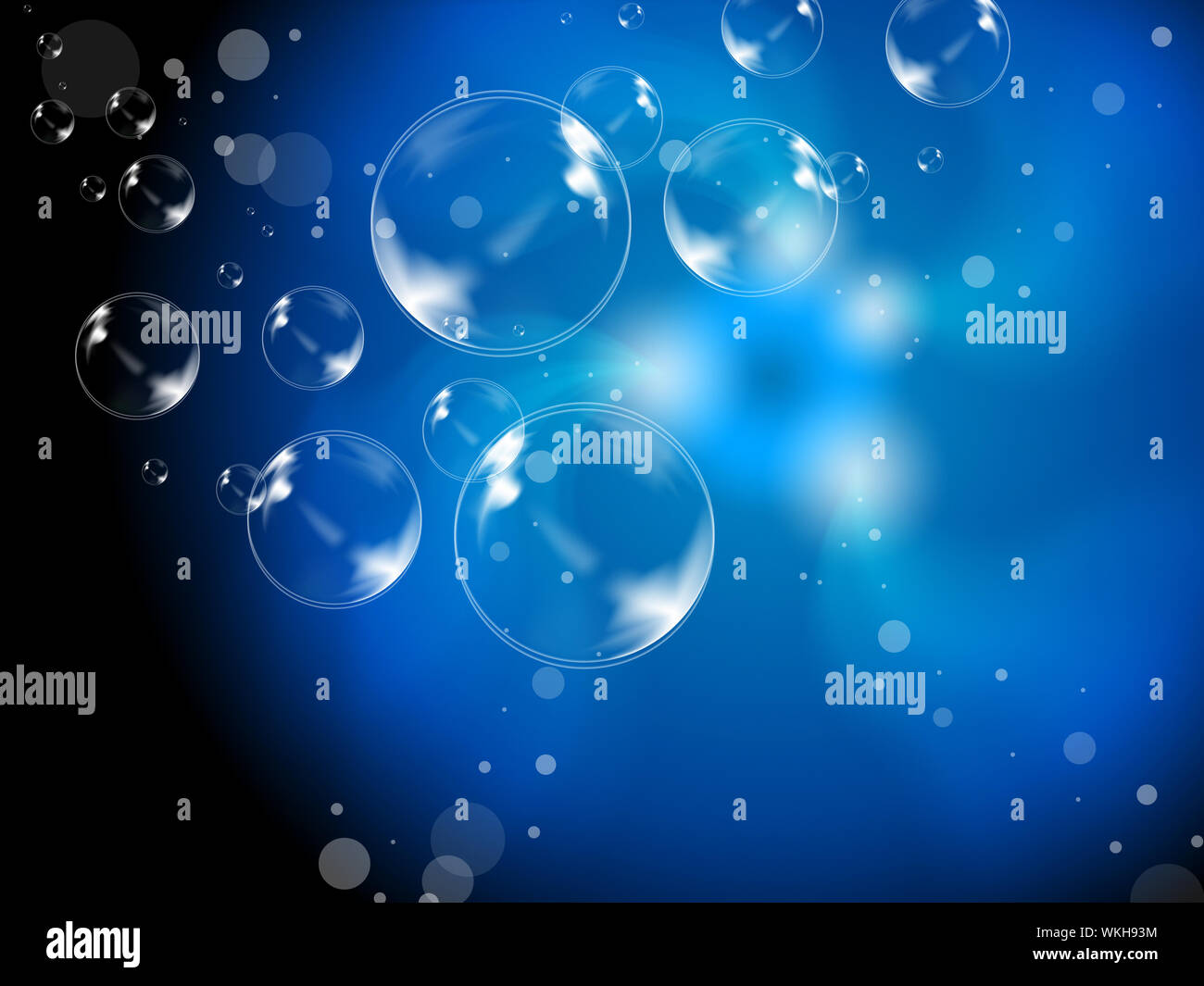 Abstract Bubbles Background Meaning Soapy Spheres Wallpaper Stock Photo
