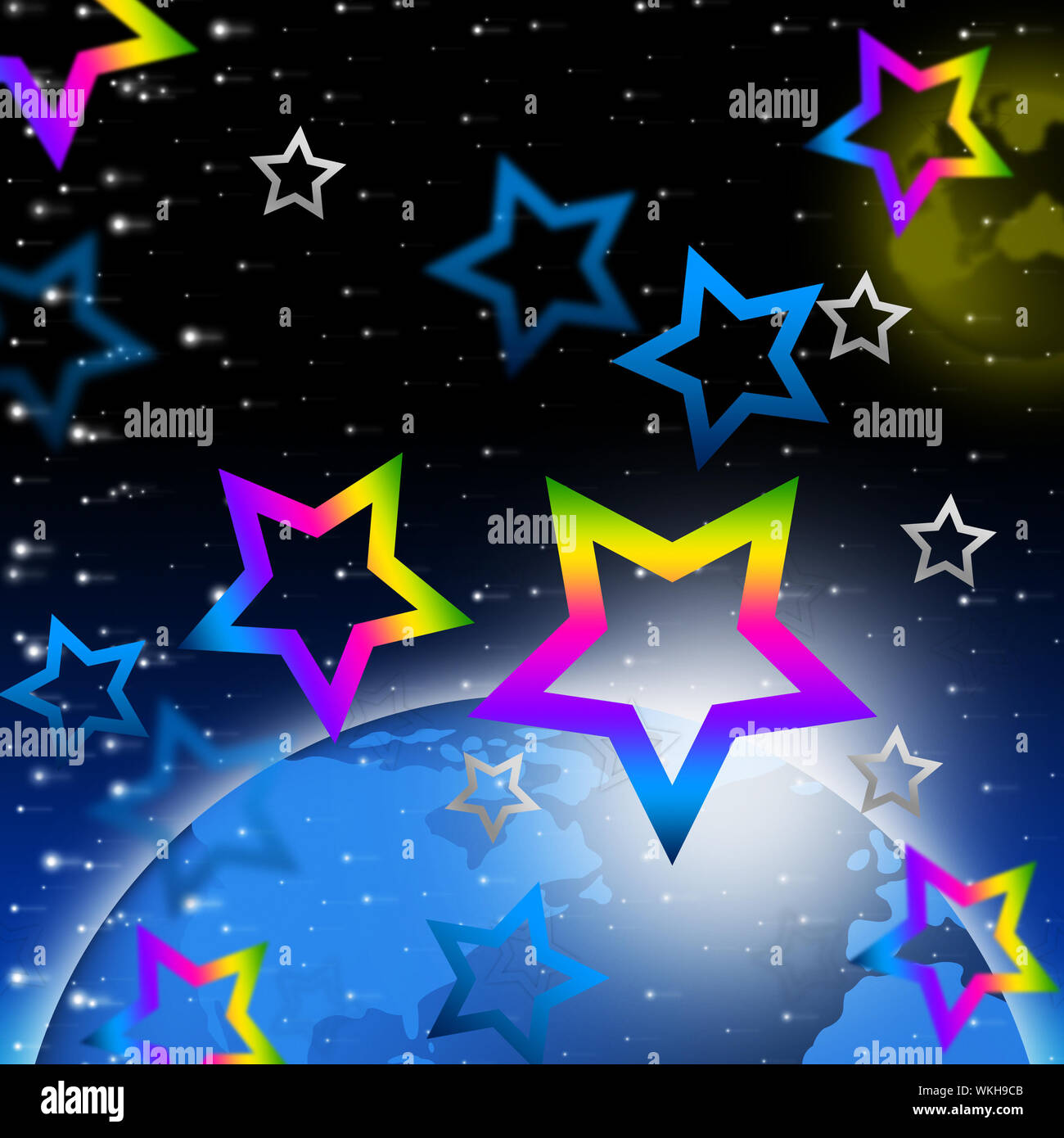 Solar System Stars Background Meaning Earth And Heavenly