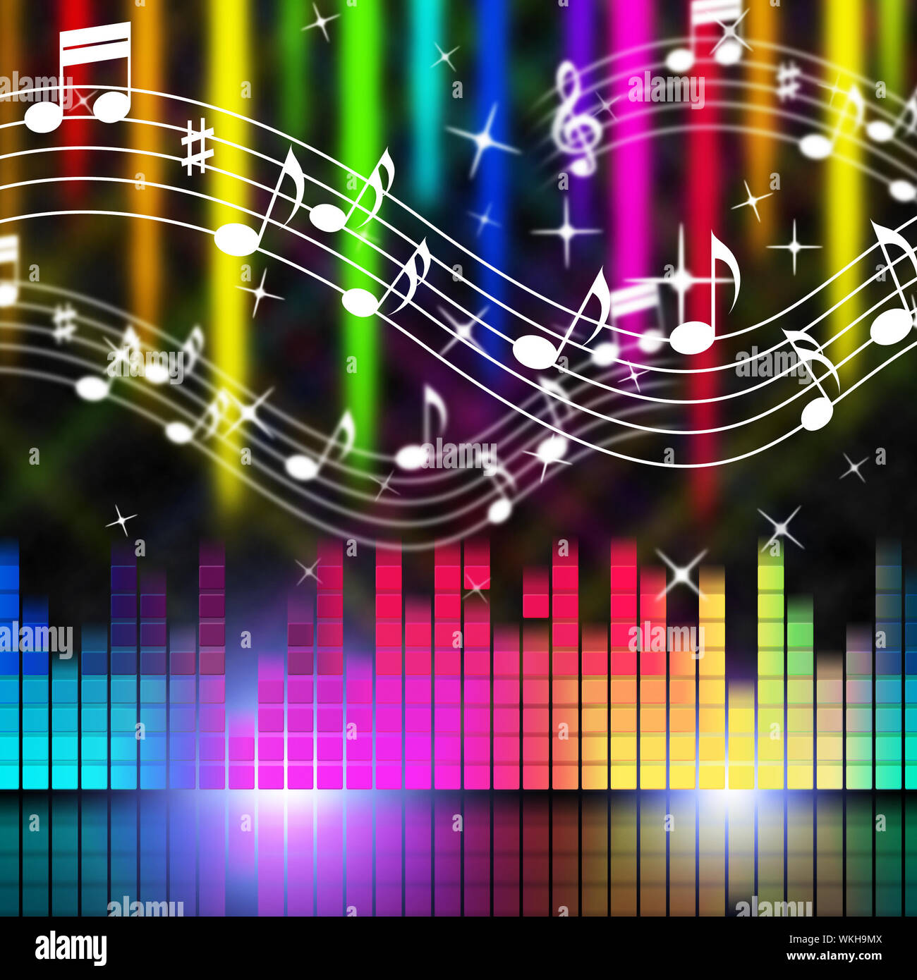 Music Background Meaning Playing Singing And Musical Stock Photo - Alamy