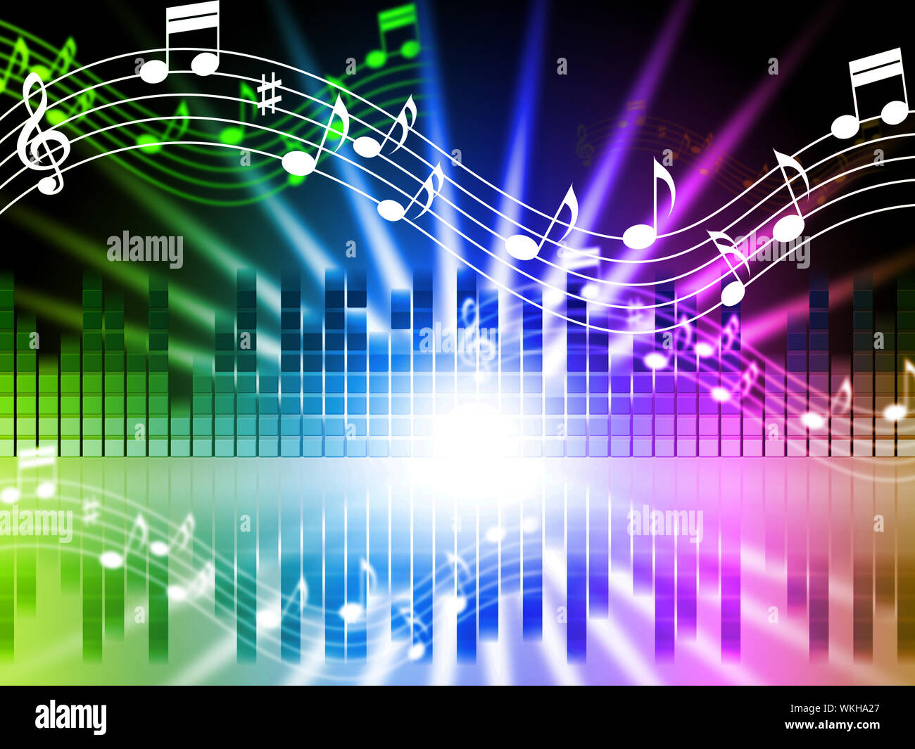 Music Colors Background Meaning Songs Singing And Musical Stock Photo -  Alamy