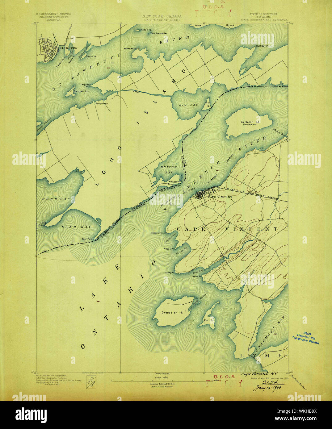 New York NY Cape Vincent 140429 1895 62500 Restoration Stock Photo Alamy