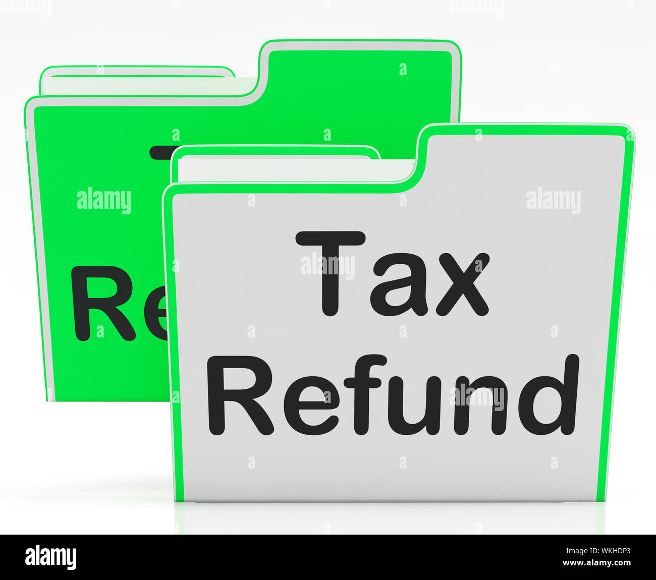 Tax Refund Representing Taxes Paid And Qualify Stock Photo