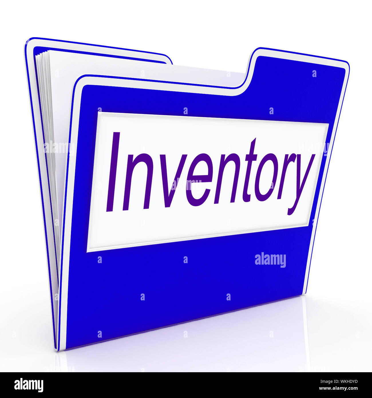 Inventory File Meaning Business Paperwork And Supply Stock Photo Alamy
