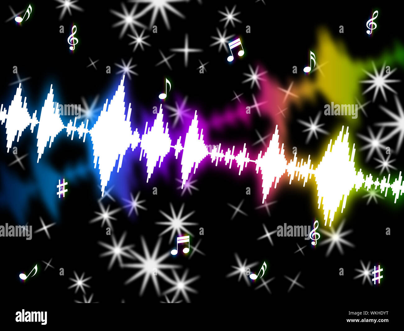 Sound Wave Meaning Volume Design And Frequency Stock Photo Alamy
