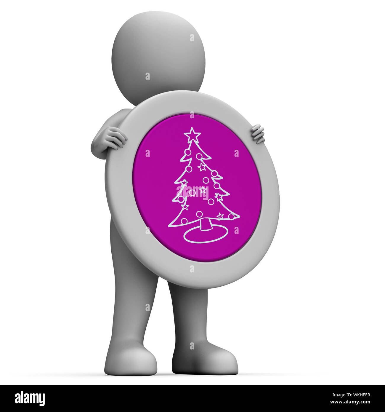 Xmas Tree Meaning Merry Christmas And Greeting Stock Photo - Alamy