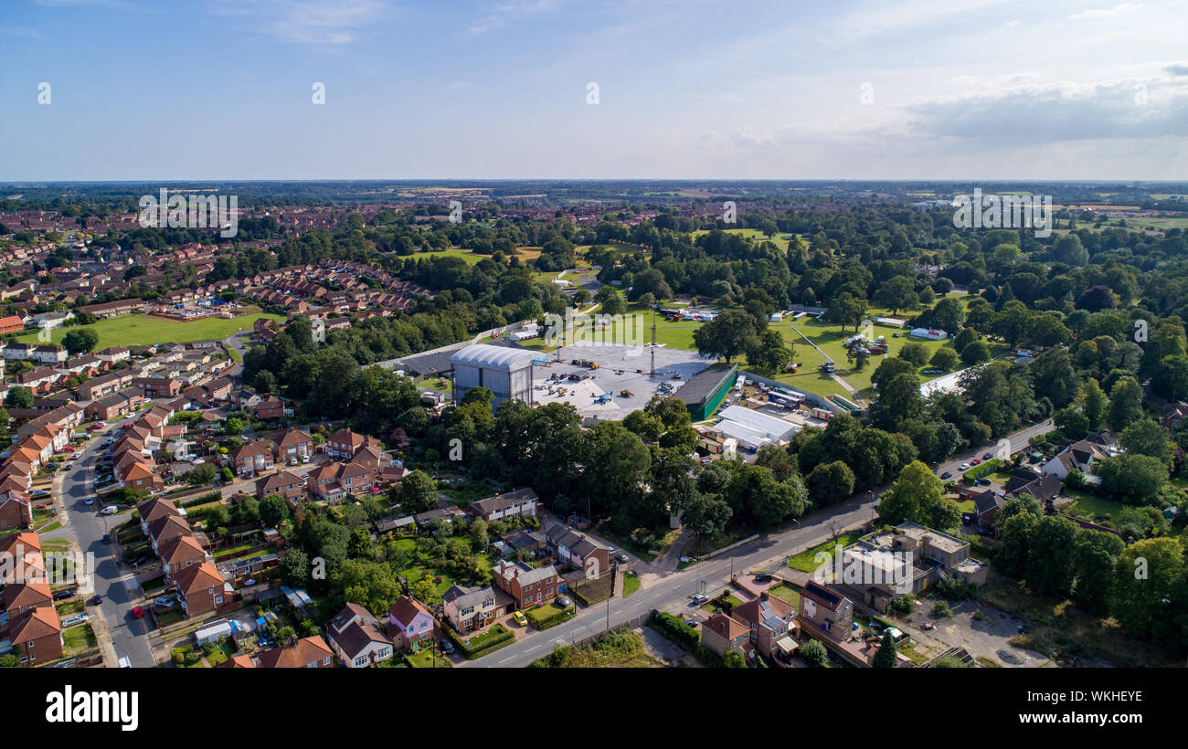 Picture dated August 21st shows the stage at Chantry Park in Ipswich
