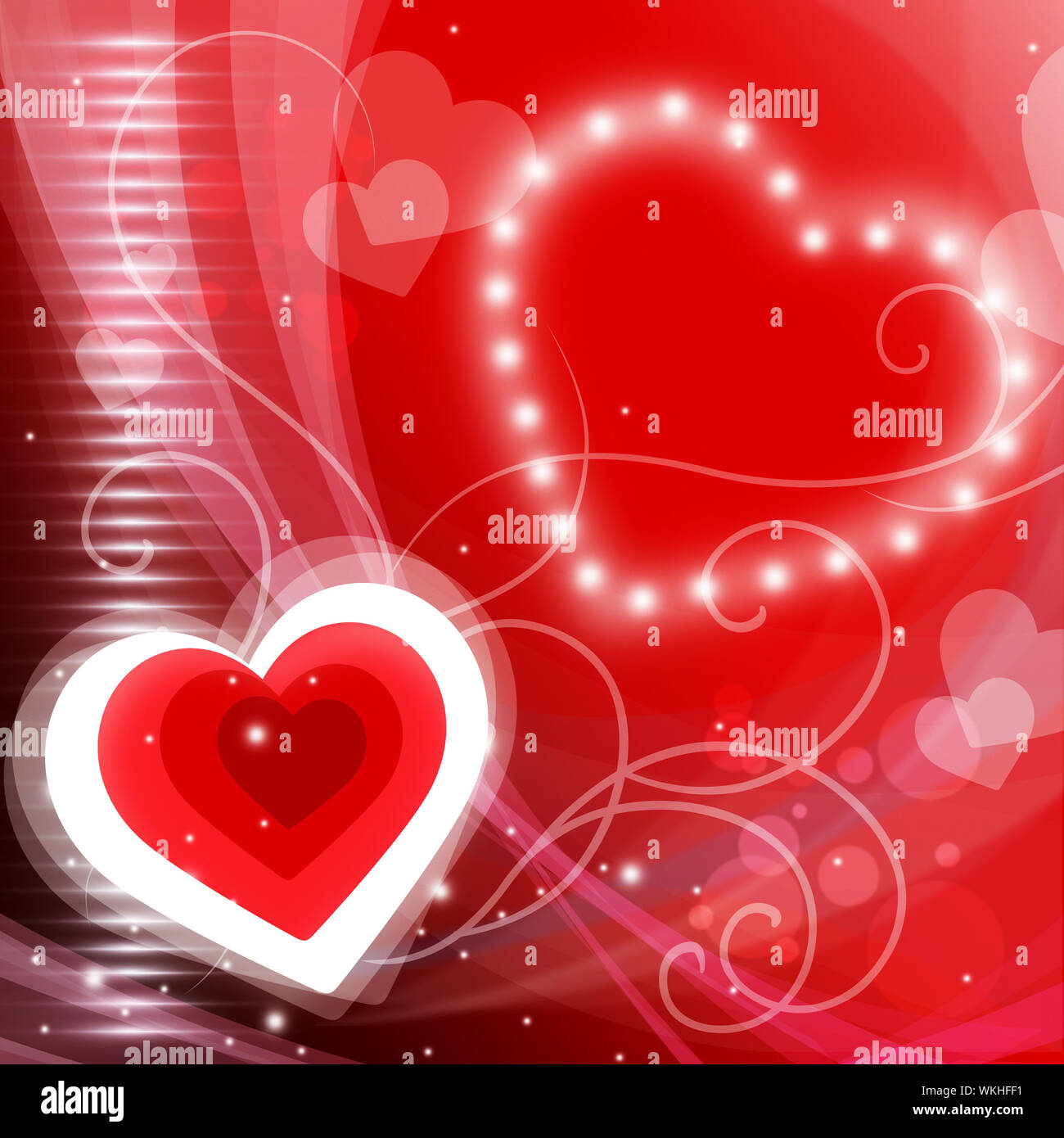 Heart Background Meaning Valentine Day And Glare Stock Photo Alamy