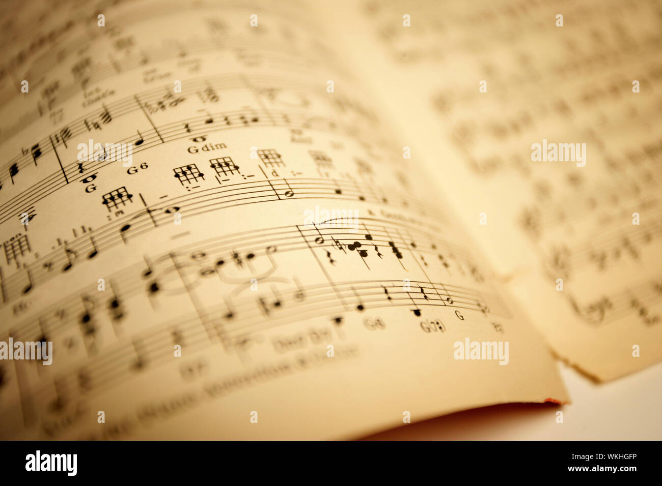 Old sheet music Stock Photo Alamy