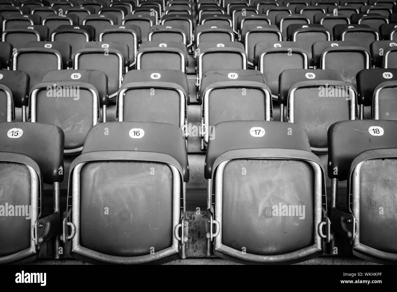Empty stadium seats full frame hires stock photography and images Alamy