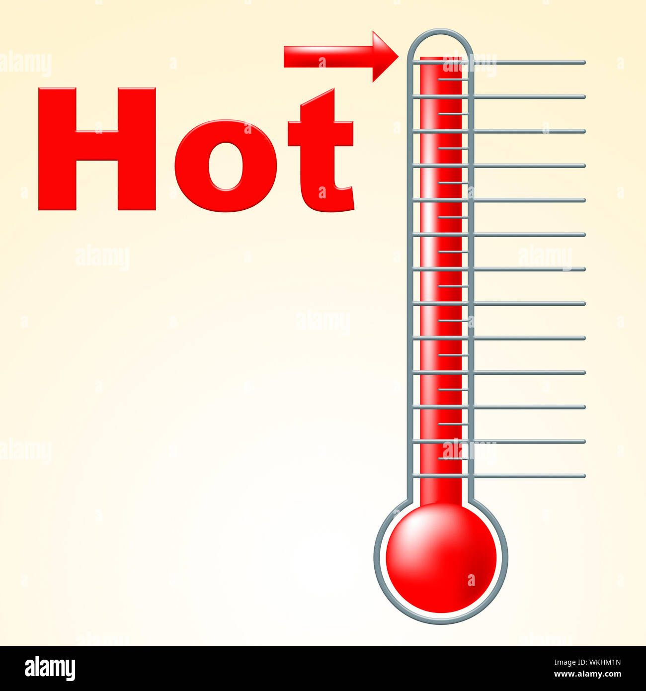 Thermometer Hot Showing Boiling Heated And Scale Stock Photo Alamy