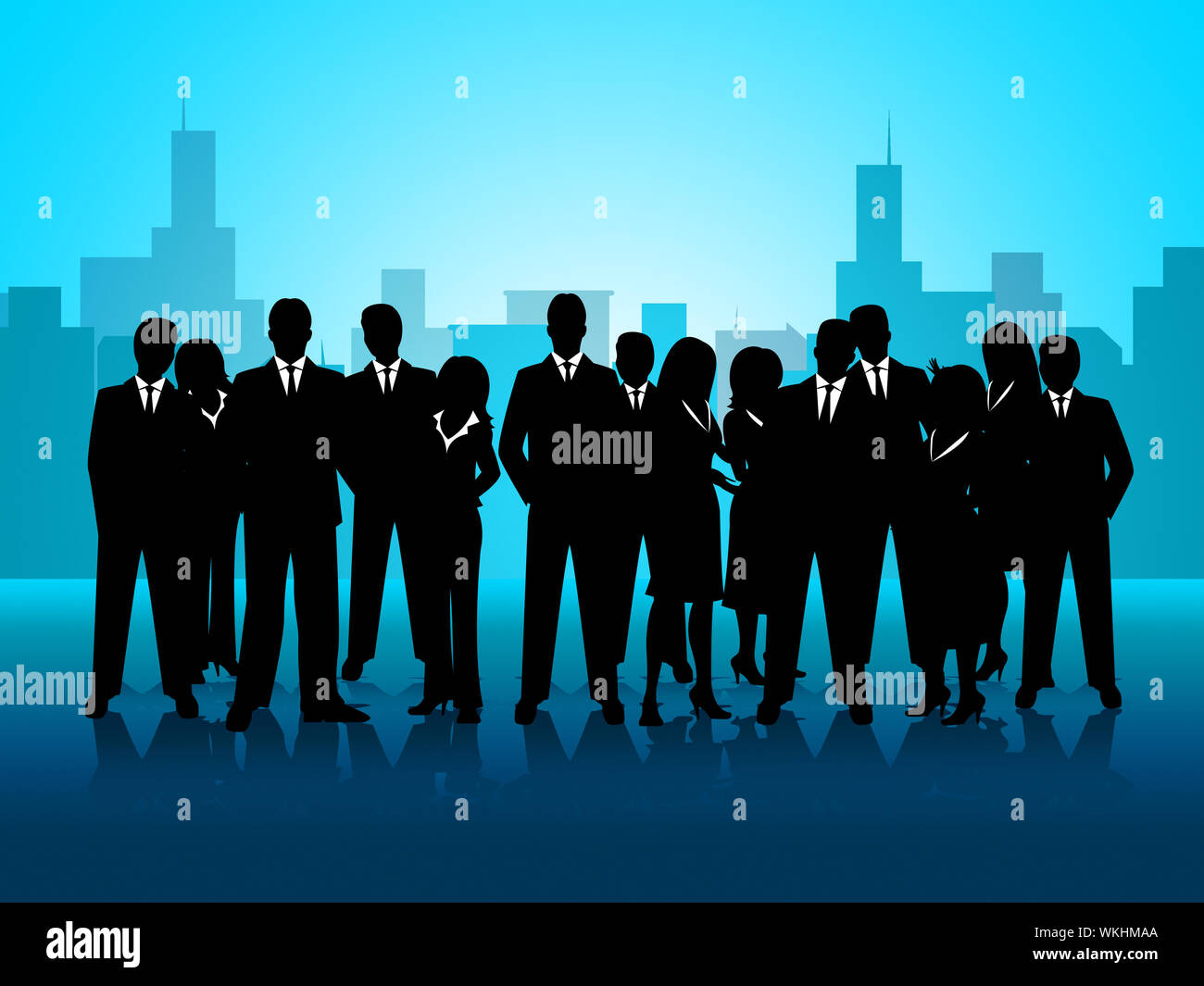 Business People Showing Group Teamwork And Team Stock Photo