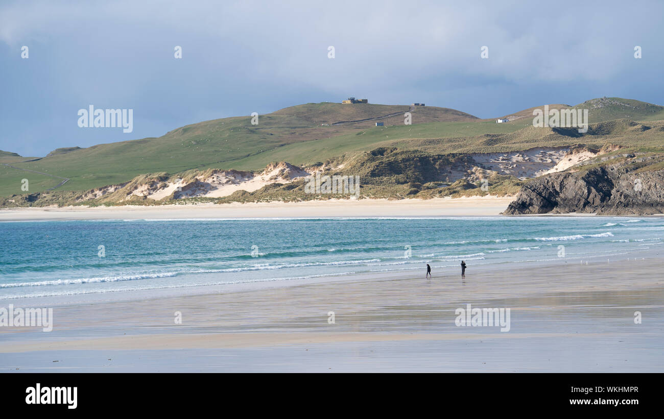 Beach at Durness on the North Coast 500 tourist motoring route in northern Scotland, UK Stock Photo
