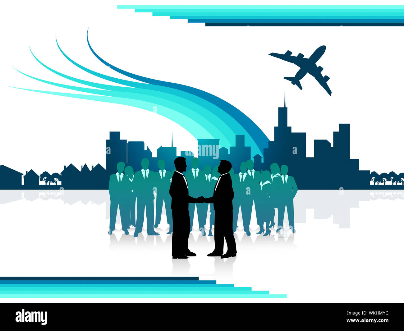 Business People Meaning Businesspeople Metropolis And Metropolitan Stock Photo