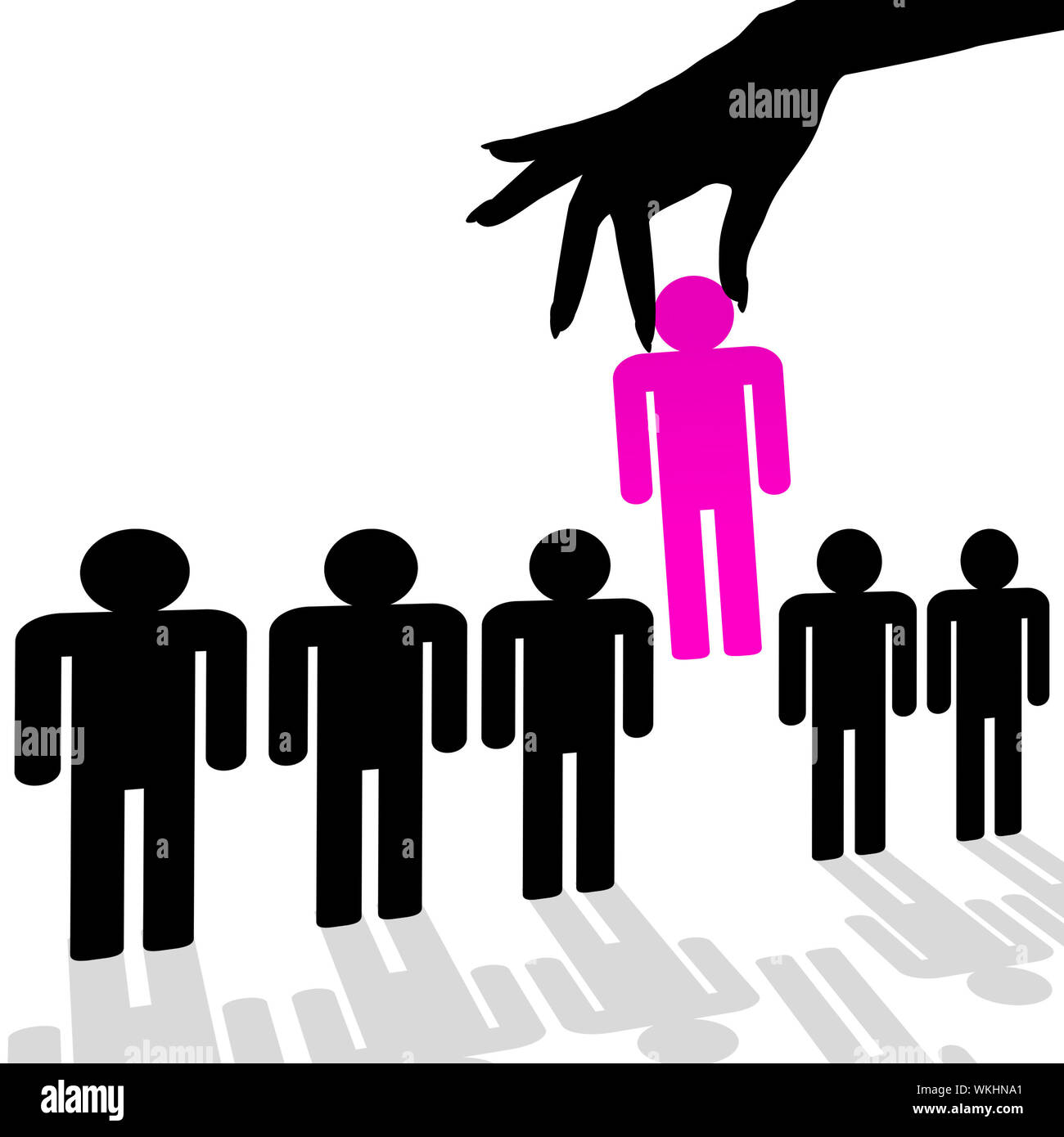Stand Out Meaning Chosen One And Selected Stock Photo Alamy