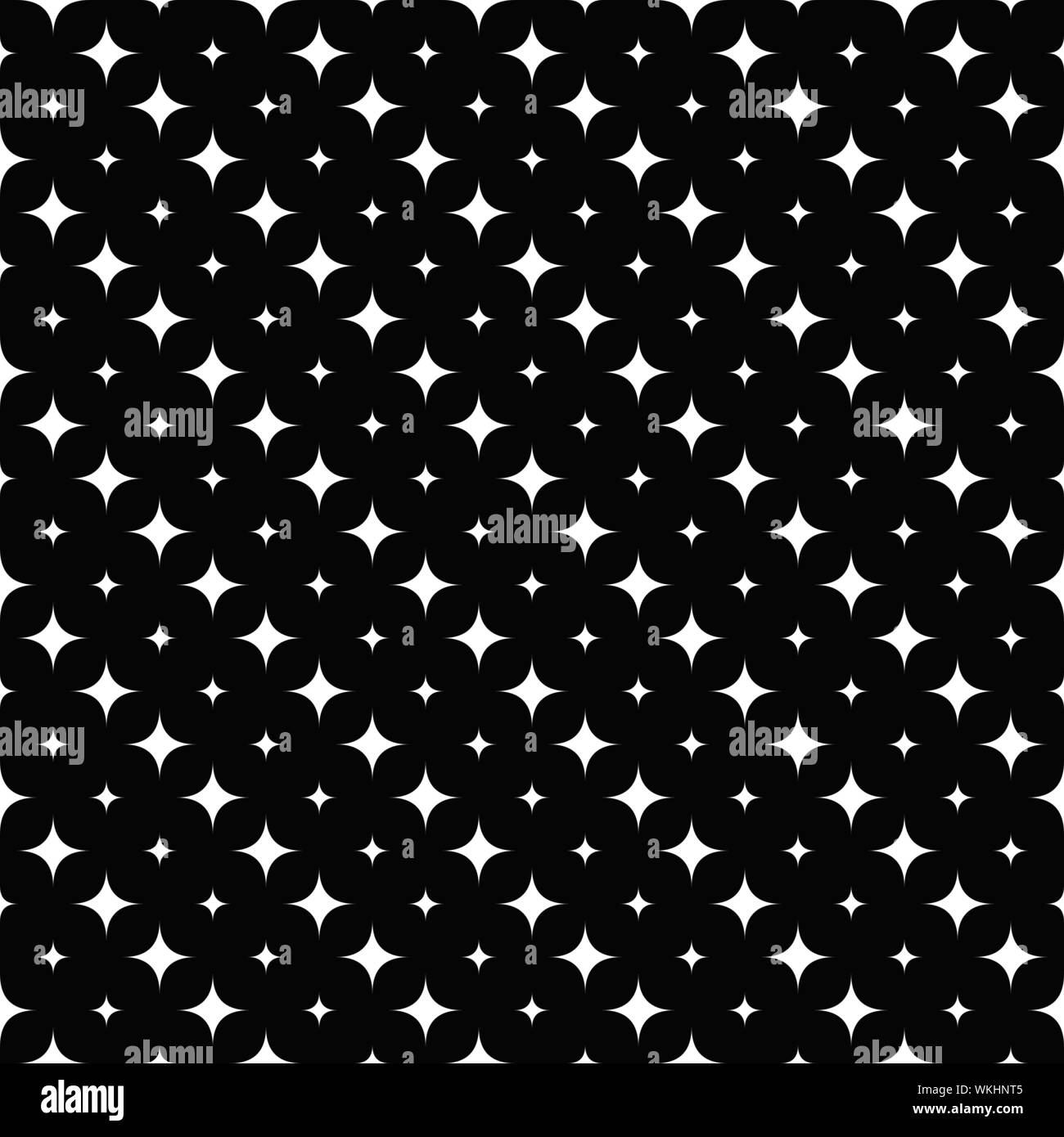Geometrical curved star pattern background design - abstract vector illustration Stock Vector