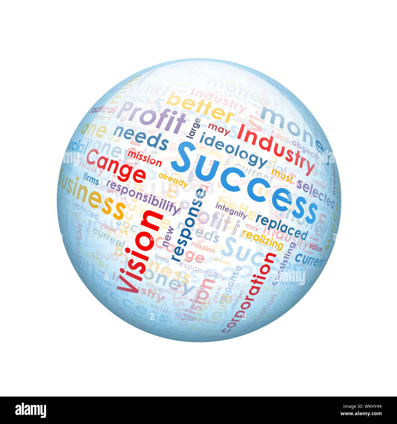 Business words. Spherical glossy button.  element Stock Photo Alamy