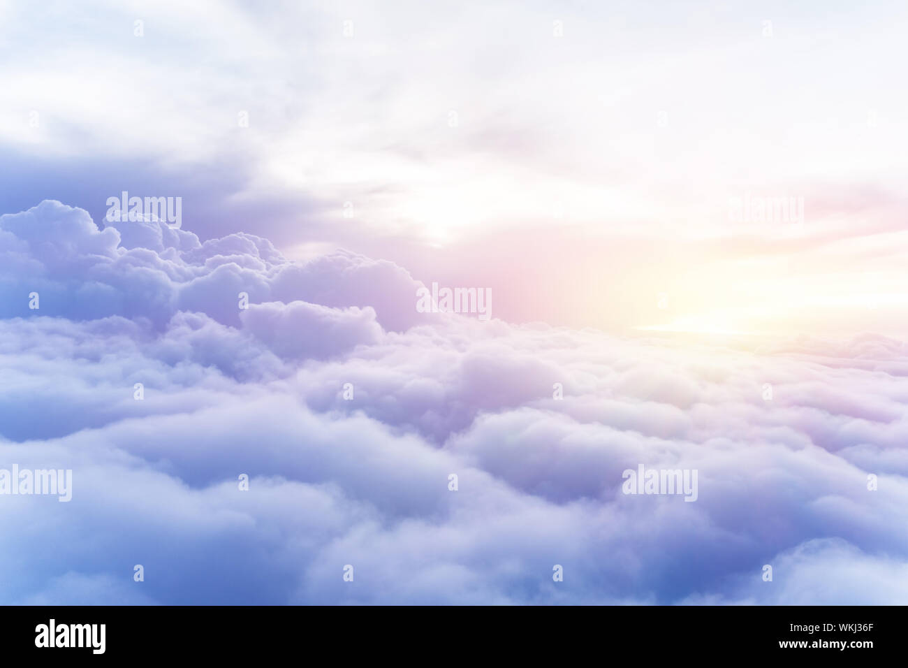 Sunny Sky Abstract Background Beautiful Cloudscape On The Heaven