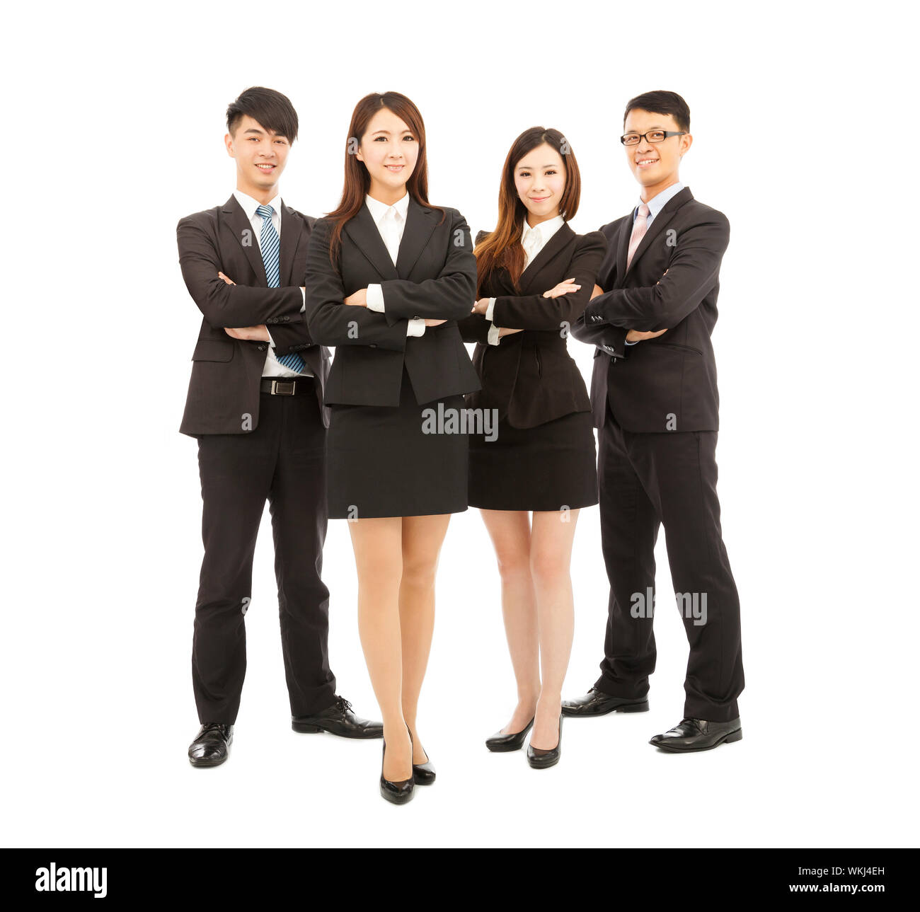 successful young business team standing together Stock Photo - Alamy