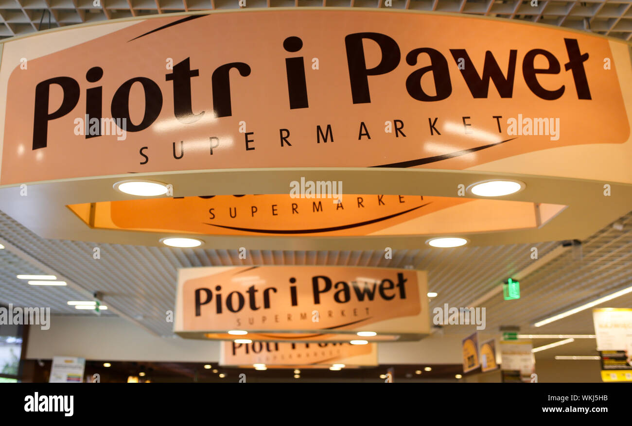 POLAND, CZESTOCHOWA - 20 June 2019: interior view of the Piotr i Pawel -  Polish delicatessen and supermarket chain stores company Stock Photo - Alamy