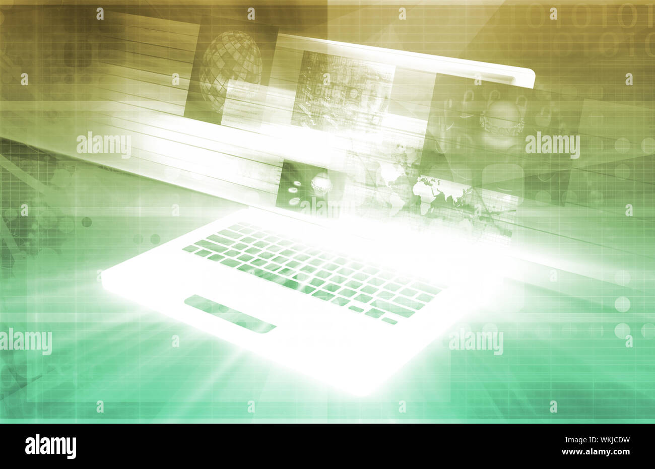 Business Technology Concept as a Abstract Art Stock Photo