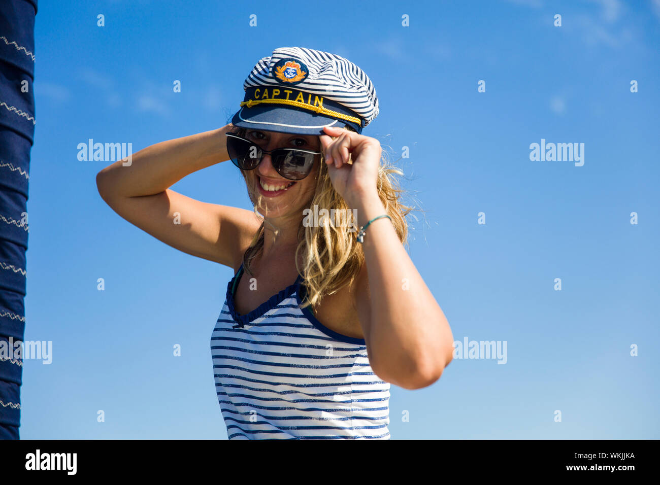 Captain hat woman hires stock photography and images Alamy